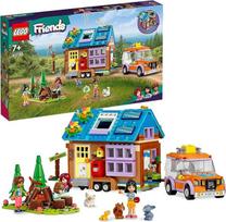 „LEGO 41735 Friends“ mobilus namelis, kempingo žaislas su automobiliu, gyvūnais ir mini lėlėmis Leo, Paisley ir Liann miške, gimtadienio dovana iš 2023 m. serijos