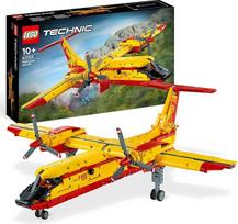 „LEGO 42152 Technic“ gaisrinis lėktuvas – gaisrinės tarnybos orlaivis – žaislas kaip dovanos idėja vaikams nuo 10 metų, konstruktorius ir vaikų kambario dekoracija