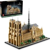 „LEGO Architecture“ 21061 „Notre-Dame de Paris“ architektūrinio modelio rinkinys, kolekcinis statybų rinkinys suaugusiems, suvenyras, kurį galima surinkti ir eksponuoti, dovanos idėja istorijos mėgėjams
