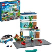 „LEGO City“ 60291 „Šiuolaikinis šeimos namas“, lėlės namelio konstravimo rinkinys su gatvės plokštėmis