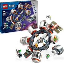 „LEGO City“ kosmoso modulinė kosminė stotis, kosminio laivo modelis su kosminėmis transporto priemonėmis, dovana vaikams, berniukams ir mergaitėms nuo 7 metų, modulinė tyrimų stotis su 6 astronautų figūrėlėmis 60433