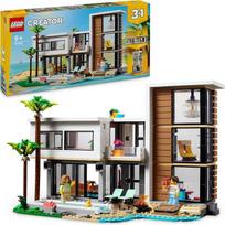 „LEGO Creator“ šiuolaikinis namas, 3-in-1 rinkinys, kurį galima pertvarkyti į miesto namą arba miško trobelę, modelinis namas, dovanos idėja berniukams ir mergaitėms nuo 9 metų, ugdomasis žaislas 31153