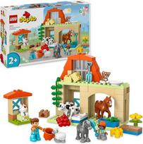 „LEGO DUPLO Town“ – gyvulių priežiūra ūkyje, žaislai vaikams nuo 2 metų, su ūkio gyvulių figūrėlėmis vaidmenų žaidimams, tarp kurių – arklys, karvė ir avis, mokomieji žaislai mergaitėms ir berniukams 10416