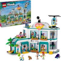 „LEGO Friends“ „Heartlake City“ ligoninė, rinkinys su žaisliniu sraigtasparniu ir figūrėlėmis, įskaitant Autumn ir šunį, žaislinė medicinos įranga vaikams, dovana mergaitėms ir berniukams nuo 7 metų 42621