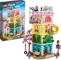 „LEGO Friends“ „Heartlake City“ bendruomenės centras – kūrybinis žaislas – 5 aukštų pastatas su 6 mini figūrėlėmis, šuns figūrėle ir priedais – dovana mergaitėms ir berniukams nuo 9 metų – 41748