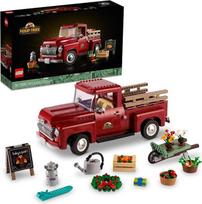 „Lego Icons“ pikapas 10290 – konstruktorius suaugusiems, klasikinis 1950-ųjų modelis su sezoniniais eksponavimo priedais, kūrybinė veikla, dovana kolekcionieriams
