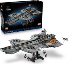 „LEGO Marvel S.H.I.E.L.D.“ „Helicarrier“ – lėktuvnešio modelis suaugusiems – 6 mini figūrėlės, tarp kurių yra Kapitonas Amerika ir Nikas Fury – savarankiškai surenkamas lentynos papuošalas – „Keršytojų“ dovana gerbėjams – 76354