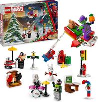 „LEGO Marvel“ „Spider-Man“ 2024 m. advento kalendorius vaikams, maži surenkami superherojų modeliai, smagi sezoninė Kalėdų atskaitos pramoga, dovanos idėja 7 metų ir vyresniems berniukams bei mergaitėms 76293