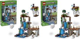„LEGO Minecraft“ Ghast stotis – žaislas su 8 figūrėlėmis, įskaitant 2 skeletus ir 4 ghastus su priedais – kambario dekoracija vaikams – žaidimų dovana berniukams, mergaitėms ir gerbėjams nuo 9 metų – 21597
