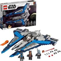 „LEGO Star Wars“ „Mandalorian Starfighter“ 75316 – nuostabus žaislų konstravimo rinkinys vaikams su 3 minifigurėlėmis; naujiena 2021 m. (544 detalės)