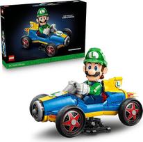„LEGO Super Mario“: „Mario Kart“: Luigi ir „Turbo Racer“ – „Nintendo“ figūrėlės ir automobilių modelių rinkinys suaugusiems – kolekcionuojami žaidimų suvenyrai – dovanų idėja vyrams, moterims ir gerbėjams – 72050