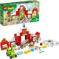 „Lego“ 10952 „Duplo“ žaidimų rinkinys „Klojimas, traktorius ir gyvūnų priežiūra“ – žaislas mažiems vaikams nuo 2 metų su figūrėlėmis: arkliu, kiaule ir karve.