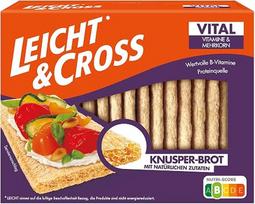 „Leicht & Cross“ „Vital“ traškūs duonos traškučiai, 125 g