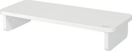„Leitz“ 64340001 monitoriaus laikiklis stacionariems ir nešiojamiems kompiuteriams, ergonomiškas tvirtinimas, skirtas 24 colių monitoriams, sveriantiems iki 20 kg, su papildoma lentynėle priedams, „Ergo Assortment“ serija, balta