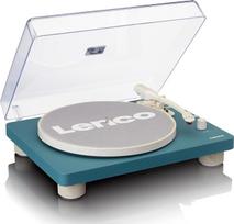„Lenco LS-50“ – patefonas su garsiakalbiu – USB – diržinė pavara – priešstiprintuvas – 33, 45 ir 78 apsisukimų per minutę – automatinis sustabdymas – vinilo įrašų konvertavimas į MP3 – turkio spalvos