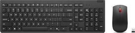 „Lenovo Essential Wireless Combo Gen 2“ – klaviatūros ir pelės rinkinys – belaidis – 2,4 GHz – QWERTZ – vokiečių kalba – juoda – ruda dėžutė
