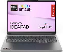 „Lenovo IdeaPad Pro 5“ nešiojamasis kompiuteris | „Copilot+“ kompiuteris | 16 colių, 2.8K WQXGA OLED ekranas | AMD Ryzen AI 9 465 | 32GB RAM | 1 TB SSD | AMD Radeon 880M vaizdo plokštė | „Windows 11“ | QWERTZ | Pilka | 3 mėnesių „Premium Care“ garantija