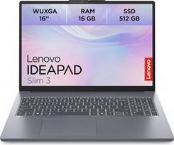 „Lenovo IdeaPad Slim 3“ nešiojamasis kompiuteris | 16 colių WUXGA ekranas | „AMD Ryzen 5 150“ | 512GB SSD | 16GB RAM | „AMD Radeon“ vaizdo plokštė | QWERTZ | „Windows 11“ | „Luna Grey“ | 3 mėnesių „Premium Care“ garantija