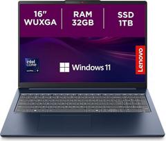 „Lenovo IdeaPad Slim 5i“ nešiojamasis kompiuteris | „Copilot+“ kompiuteris | 16 colių WUXGA ekranas | „Intel Core Ultra 9 185H“ procesorius | 1 TB SSD | 32GB RAM | „Intel Arc“ vaizdo plokštė | „Windows 11“ | QWERTZ klaviatūra | „Cosmic Blue“ spalva | 3 m