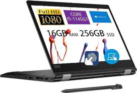„Lenovo ThinkPad L13 Yoga Gen 2“, verslo nešiojamasis kompiuteris „2-in-1“ su jutikliniu ekranu, „Intel Core i5-1145G7“, 13,3 colių FHD nešiojamasis kompiuteris, 16GB RAM, 256GB SSD, QWERTY klaviatūra, rašiklis, „Wi-Fi“, „Windows 11 Pro“ (atnaujintas)