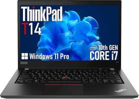 „Lenovo ThinkPad T14 Gen 1“ verslo nešiojamasis kompiuteris, 14 colių FHD (1920 x 1080), „Intel Core i7-10610U“, 16GB RAM, 512GB SSD, JAV QWERTY klaviatūra, „Windows 11 Pro“ (atnaujintas)