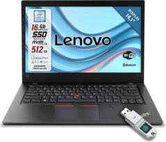 „Lenovo ThinkPad“ nešiojamasis kompiuteris su „Intel Core i5-8250U“ procesoriumi, paruoštas naudoti su „Libre“, 14,1 colio HD ekranas, 16GB RAM, 512GB SSD, „Windows 10“, itališka QWERTY klaviatūra + piršto atspaudų skaitytuvas (atnaujintas)