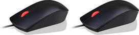 „Lenovo“ 5266214 „Essential Mice“ 3 mygtukų laidinė USB pelė, juoda (2 vnt. rinkinys)