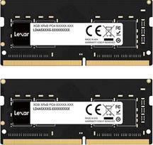 „Lexar“ SODIMM DDR4 RAM 16GB rinkinys (2 x 16GB), 3200 MHz DRAM, 260 kontaktų DDR4 SODIMM