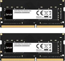 „Lexar“ SODIMM DDR4 RAM 16GB rinkinys (2 x 8GB), 3200 MHz DRAM, 260 kontaktų DDR4 SODIMM nešiojamojo kompiuterio atmintis, aukštos kokybės SO-DIMM, nešiojamojo kompiuterio atmintis