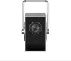 „LG CineBeam Q Mini“ 4K UHD nešiojamasis projektorius namams ir lauke, modelis PU600U, su maksimaliu 120 colių ekrano įstrižainiu, DCI-P3, 154 RGB lazeriai, 600 ANSI liumenų, automatinis vaizdo nustatymas