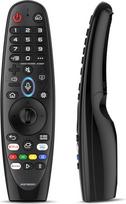 „LG Magic Remote“ MR19BA/MR20GA pakaitalas su žymekliu ir balso valdymo funkcija. Universalus nuotolinio valdymo pultas, suderinamas su daugeliu „LG Smart TV“ modelių – „Netflix“/„Prime Video“ sparčiosios klavišų kombinacijos ir „Alexa“/„Google Assistant“