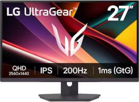 „LG Ultragear™ 27G61ZA-B“ 27 colių WQHD IPS žaidimų monitorius, 200 Hz, „DisplayHDR™ 400“, „AMD FreeSync Premium“, juodos spalvos