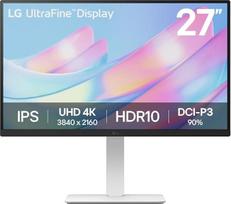 „LG“, 27 colių „Ultrafine“ ekranas, monitorius, UHD 4K 3840 x 2160, IPS, HDR10, DCI-P3 90 %, 27US550-W.AEU – baltas