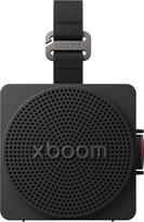 „LG xboom Mini by will.i.am“ nešiojamas „Bluetooth“ garsiakalbis, patogi nešimo juostelė, (5 W, „Signature Sound“, IP67, iki 10 valandų baterijos veikimo laikas), juodos spalvos