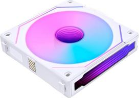 „Lian Li Uni Fan SL-INF 120 ARGB“ ventiliatorius su atvirkštinėmis mentėmis ir PWM valdymu, 120 mm, baltas