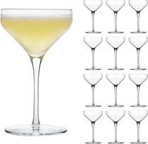 „Libbey Coupe Prism“ gėrimų stiklinės / kokteilių stiklinės, 12 vnt. rinkinys