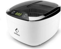 „LifeBasis“ 850 ml ultragarsinis valymo aparatas, 5 režimai, LED ekranas su LED apšvietimu | Skaitmeninis akinių valymo prietaisas, ultragarsinis valymo prietaisas, skirtas akiniams, CD, DVD, papuošalams, laikrodžiams, dantų protezams, elektroninėms cigar