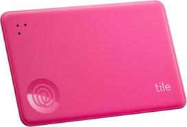 „Life360 Tile Slim“ – piniginės ieškiklis, „Bluetooth“ sekiklis ir daiktų ieškiklis, skirtas bagažo etiketėms, pasams ir kt. Suderinamas su „iOS“ ir „Android“. Telefono ieškiklis. 1 vnt. pakuotė (Pink Punch)