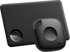 „Life360 Tile“ pradedančiųjų rinkinys – „Bluetooth“ sekiklis ir daiktų ieškiklis raktams, piniginėms ir kt. Suderinamas su „iOS“ ir „Android“. Mobiliojo telefono ieškiklis. 2 vnt. rinkinys (juodas „Tile“ / plonas)