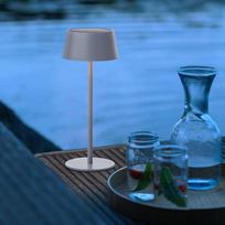 „Lightbox“ LED lauko stalo lempa, skersmuo 13 cm, belaidė lauko lempa su saulės baterija | LED lauko stalo lempa | Ø 13 cm | belaidė lauko lempa su saulės baterija | 3 pakopų jutiklinis dimeris | Akumuliatoriumi maitinama stalo lempa (4