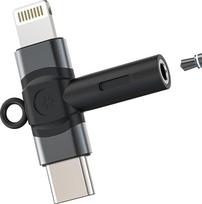 „Lightning“ į 3,5 mm ausinių jungties adapteris, USB-C, skirtas „iPhone 17“, „16“, „15“, „14“, „13 Pro Max“ modeliams, „Apple Audio“, AUX adapteris, suderinamas su „Samsung S25“, skaitmeninis ausinių laidas, adapteris