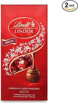 „Lindt Lindor“ pieno šokolado rutuliukai, 2 x 137 g maišelyje, apytikriai 10 pieno šokolado rutuliukų su minkštu, tirpstančiu įdaru, šokoladinė dovana, šokoladinė dovana (2 x 137 g)