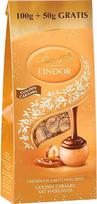 „Lindt“ šokoladas | „LINDOR“ rutuliukai „Golden Caramel“, 150 g maišelis, dovanai
