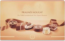 „Lindt“ šokoladas – pralinės tikriems gurmanams: nuga | 200 g | Pralinės dėžutė su 20 išskirtinių, subtiliai tirpstančių riešutų nugos kūrinių, 10 skirtingų rūšių | Šokoladinė dovana | Šokoladinė dovana