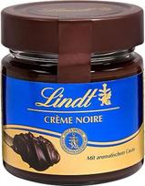 „Lindt“ šokoladas – duonos užtepėlė „Crème Noir“ | 220 g | Švelnaus rūgštumo kakavos kremas duonos užtepėlei su aromatingu kakavu stikliniame inde | Šokoladinė duonos užtepėlė | Šokoladinė dovana | Tamsusis šokoladas