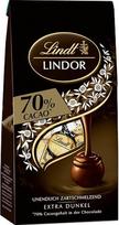 „Lindt“ šokoladiniai „LINDOR“ rutuliukai, 70 % kakavos, ypač tamsūs | 99 g maišelis | Švelnaus skonio šokoladiniai rutuliukai su minkštu, tirpstančiu įdaru | Šokoladinė dovana | Šokoladinė dovana