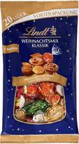 „Lindt“ šokoladinis Kalėdų rinkinys „Classic“, 260 g, penkių rūšių saldainiai: keptų obuolių, lapelių formos krokanto, „Cresta“, migdolų, tamsaus nuga rutuliukai, šokoladinė Kalėdų dovana, Kalėdinis šokoladas