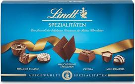 „Lindt“ šokolado gaminiai | 125 g | Pralinų dėžutė su 15 geriausių šokoladinių saldainių | 12 skanių rūšių šokoladiniai gaminiai su alkoholiu ir be jo | Šokoladinė dovana | Šokoladinė dovana