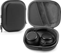 „Linkidea“ ausinių dėklas, suderinamas su „Anker Soundcore Q11i“, „Life Q20i“, „Life Q20“, „Q30“ ir „Q35 Hybrid“ ausinėmis; apsauginis kietas kelioninis dėklas su skyriumi laidui ir įkrovikliui (juodas)