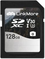 „LinkMore“ 128GB UHS-I U3 V30 10 klasės SDXC atminties kortelė – skaitymo greitis iki 95MB/s, rašymo greitis iki 45MB/s, skirta fotoaparatams, vaizdo kameroms ir kompiuteriams (Mist SD3C)